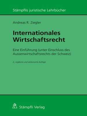 cover image of Internationales Wirtschaftsrecht